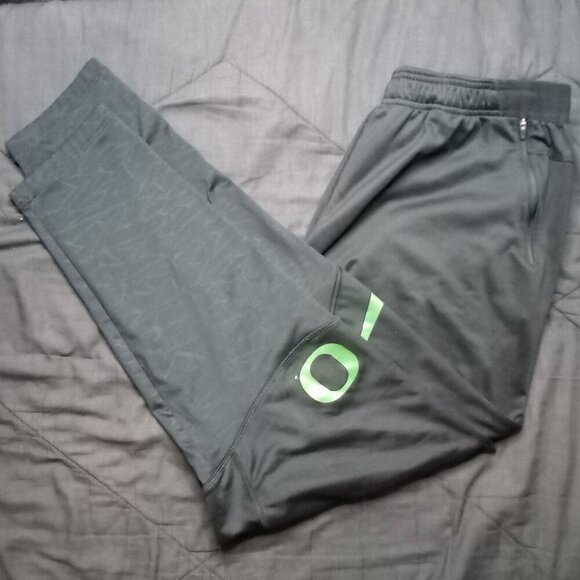 Vintage Y2K Nike Dri-Fit Oregon Ducks Sweatpants Joggers Trainers - Picture 1 of 7